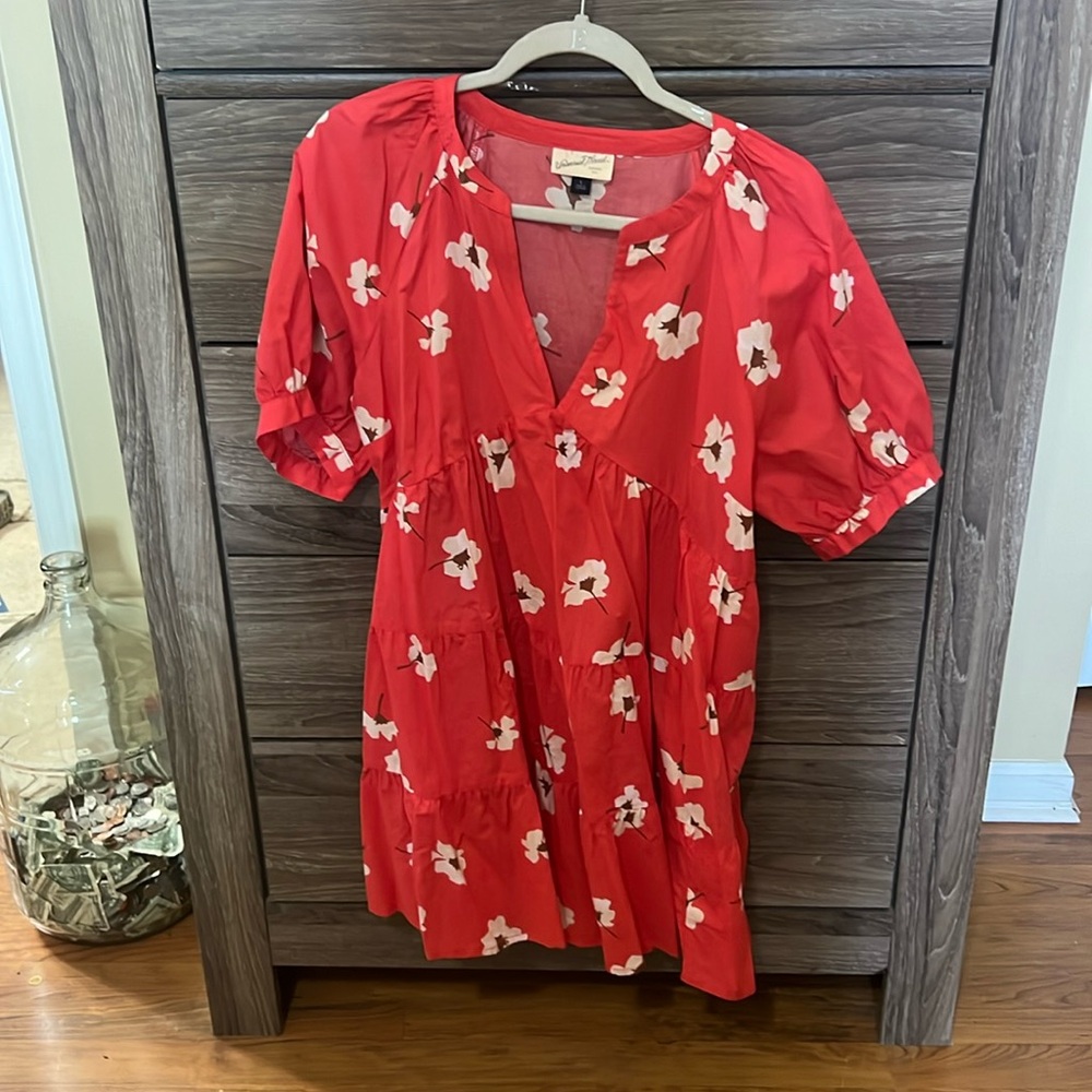 Pink/red floral dress from Target